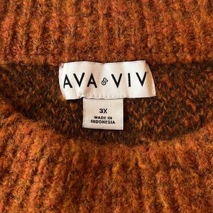 3x loose fitting sweater, animal print